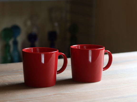 Iittala Kaj Franck Teema マグカップ レッド フィンランド 北欧ヴィンテージ