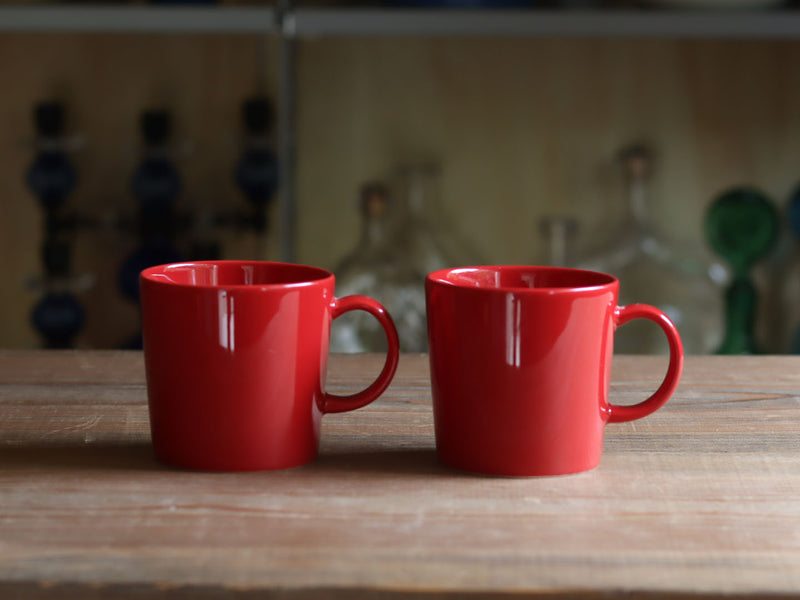 Iittala Kaj Franck Teema マグカップ レッド フィンランド 北欧ヴィンテージ