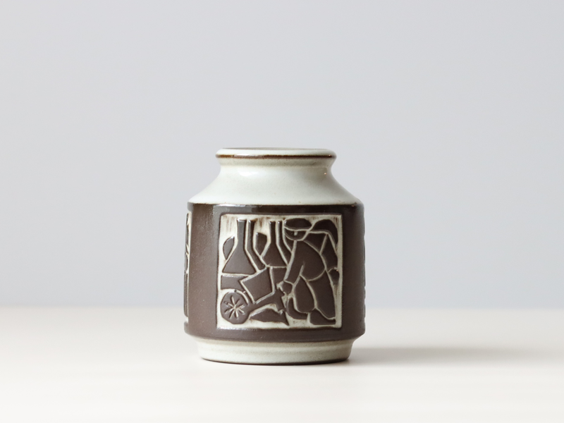 Michael Andersen&son （マイケル・アンダーセン） small vase grey │ 北欧ヴィンテージ デンマーク 花瓶 陶磁器