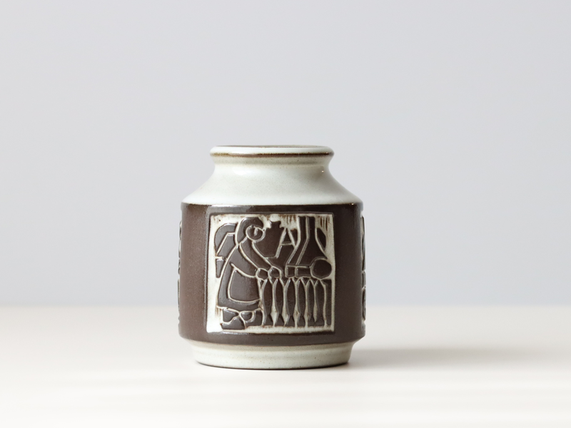 Michael Andersen&son （マイケル・アンダーセン） small vase grey │ 北欧ヴィンテージ デンマーク 花瓶 陶磁器