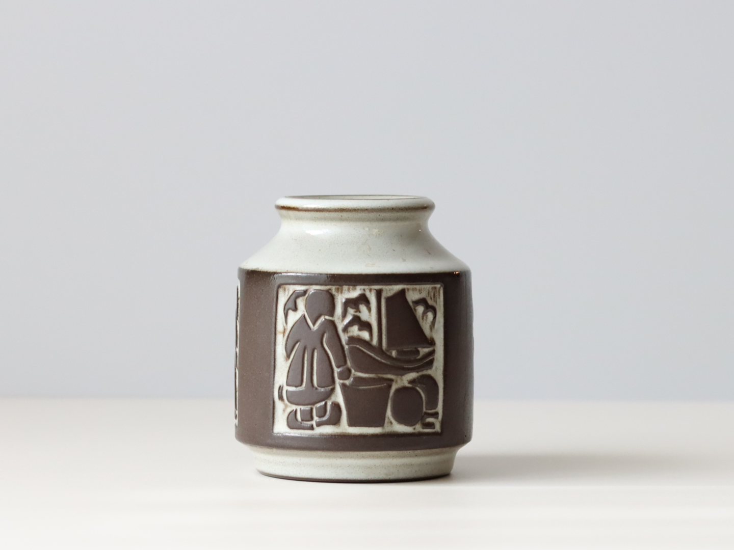 Michael Andersen&son （マイケル・アンダーセン） small vase grey │ 北欧ヴィンテージ デンマーク 花瓶 陶磁器
