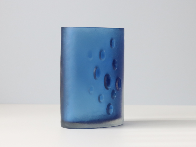 iittala（イッタラ）Tapio Wirkkala（タピオ・ウィルカラ） 3305 vase blue │ 北欧 フィンランド ヴィンテージ 花瓶 ブルー ガラス