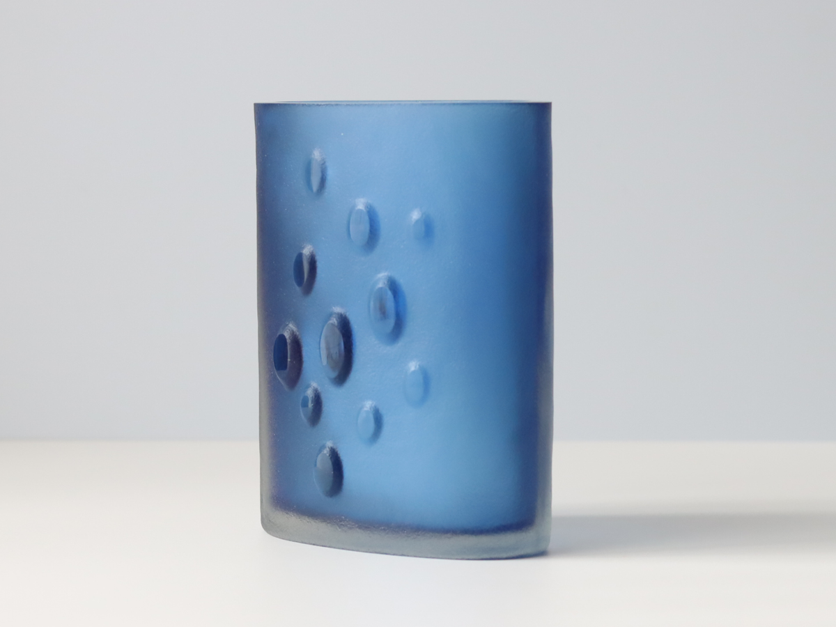 iittala（イッタラ）Tapio Wirkkala（タピオ・ウィルカラ） 3305 vase blue │ 北欧 フィンランド ヴィンテージ 花瓶 ブルー ガラス